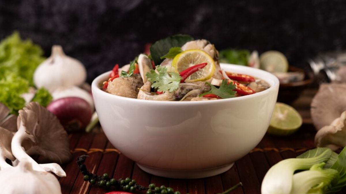 Thai-inspired Chicken Meatball Soup