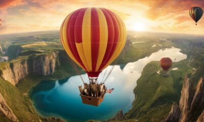 Flying on a Hot Air Balloon