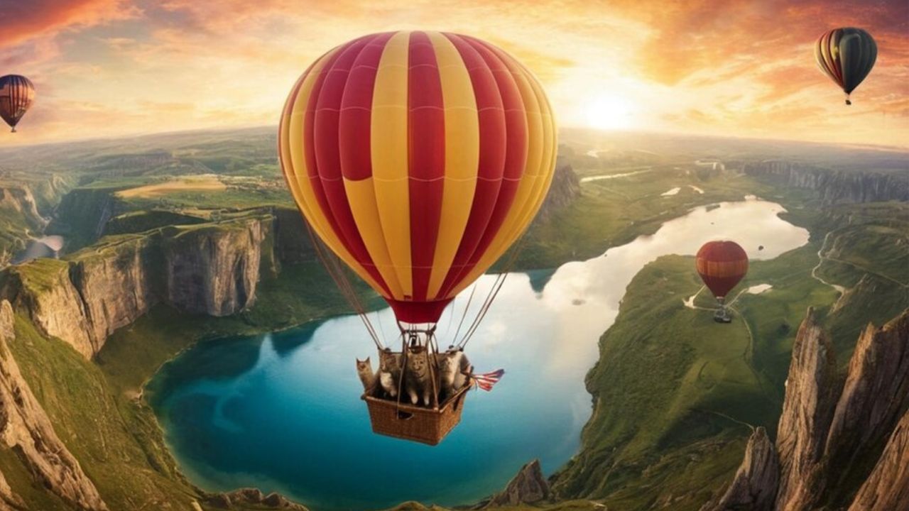 Flying on a Hot Air Balloon